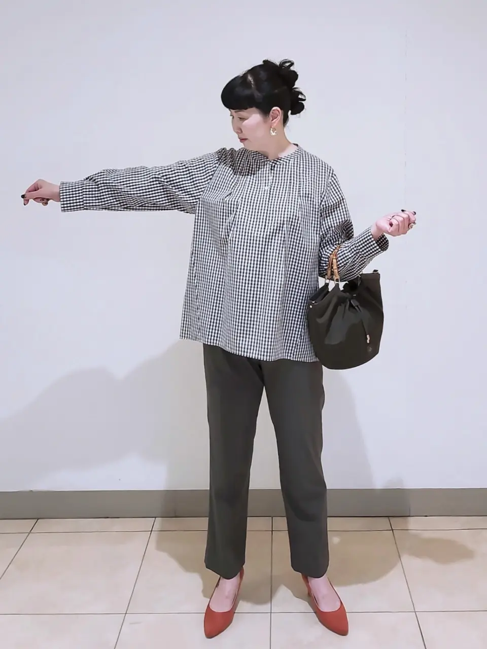 J.PRESS LADIES L スタッフ コーディネート画像