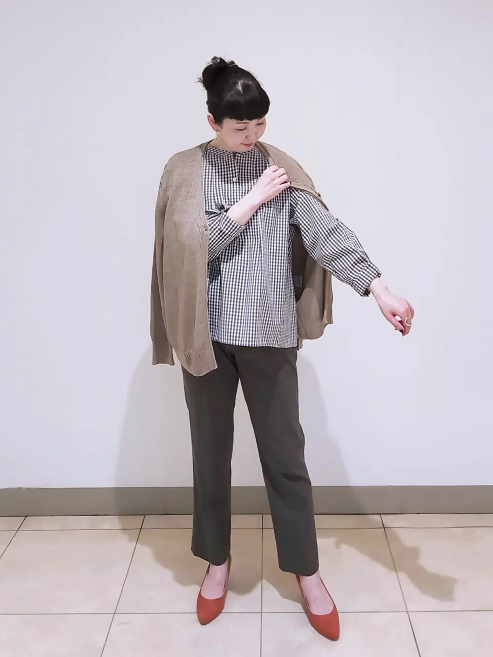 J.PRESS LADIES L スタッフ コーディネート画像