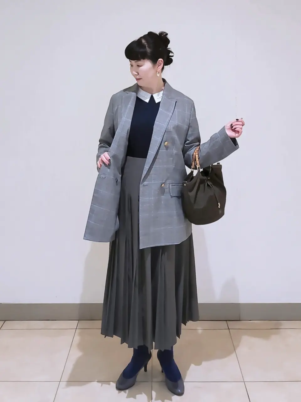 J.PRESS LADIES L スタッフ コーディネート画像