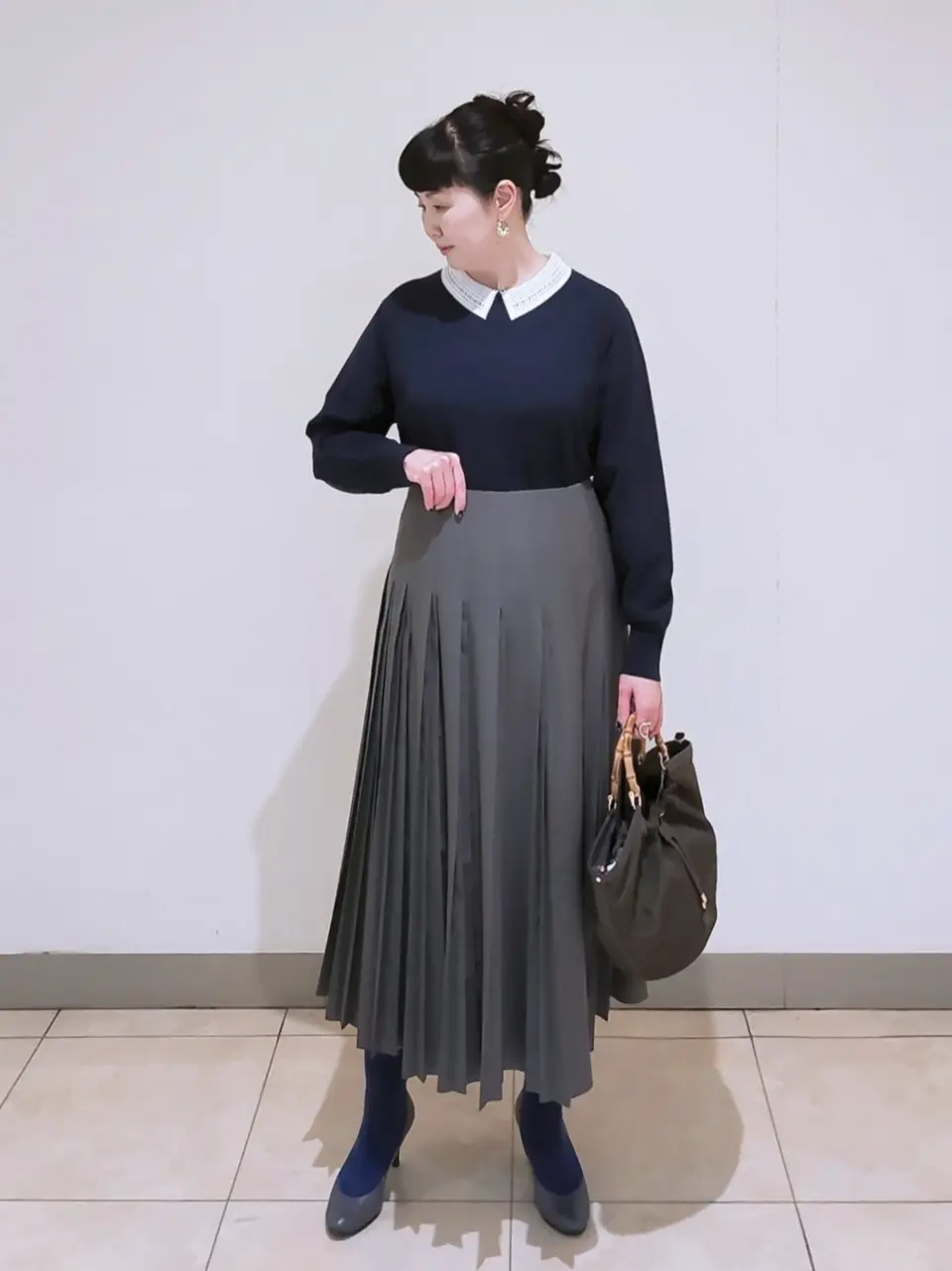 J.PRESS LADIES L スタッフ コーディネート画像