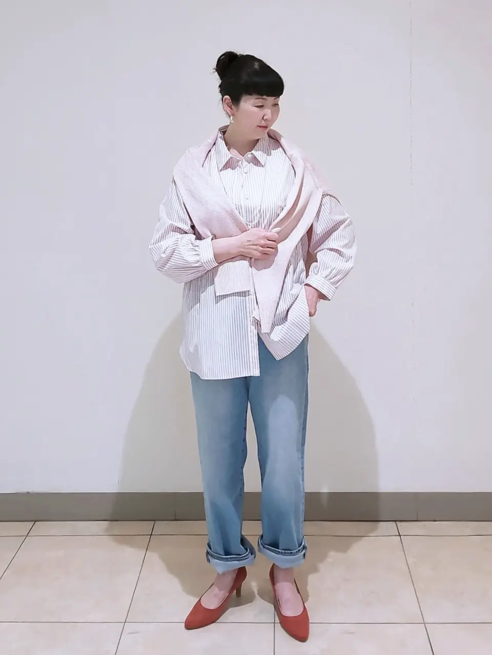 J.PRESS LADIES L スタッフ コーディネート画像