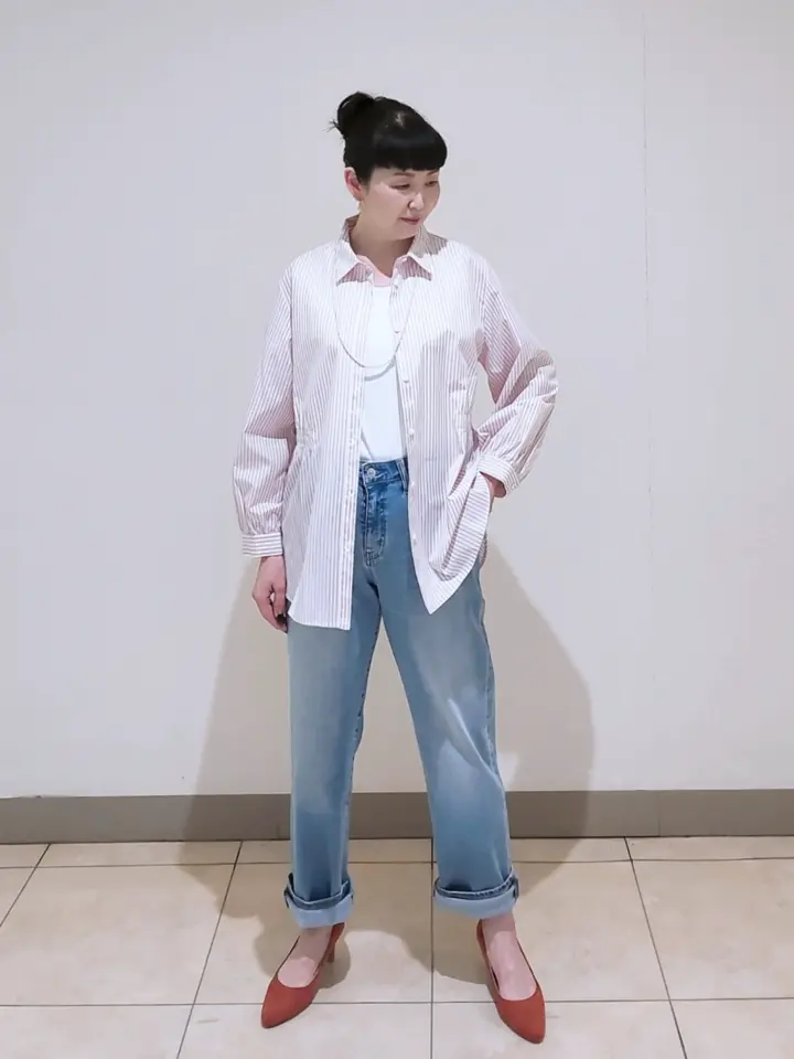 J.PRESS LADIES L スタッフ コーディネート画像