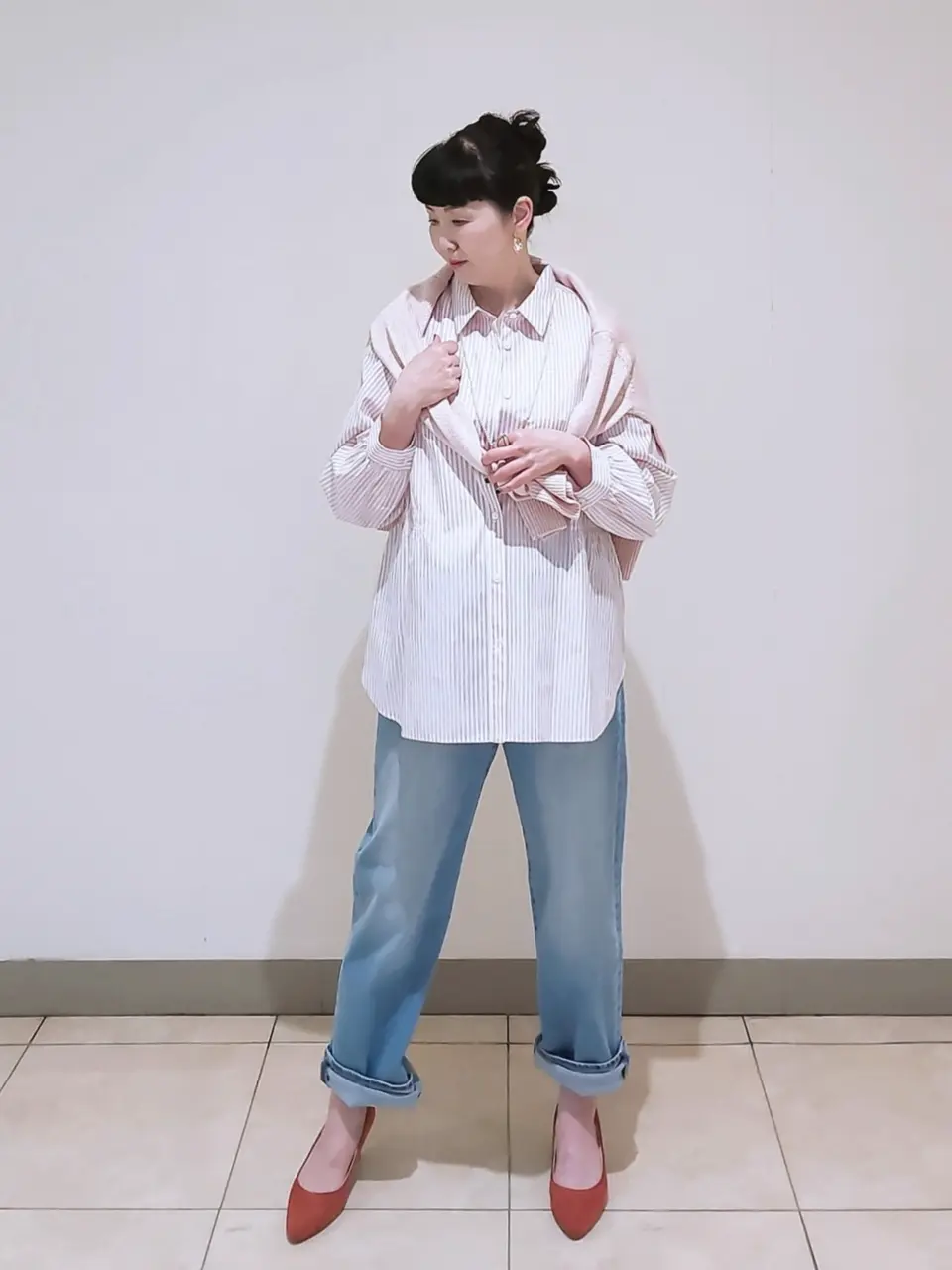 J.PRESS LADIES L スタッフ コーディネート画像