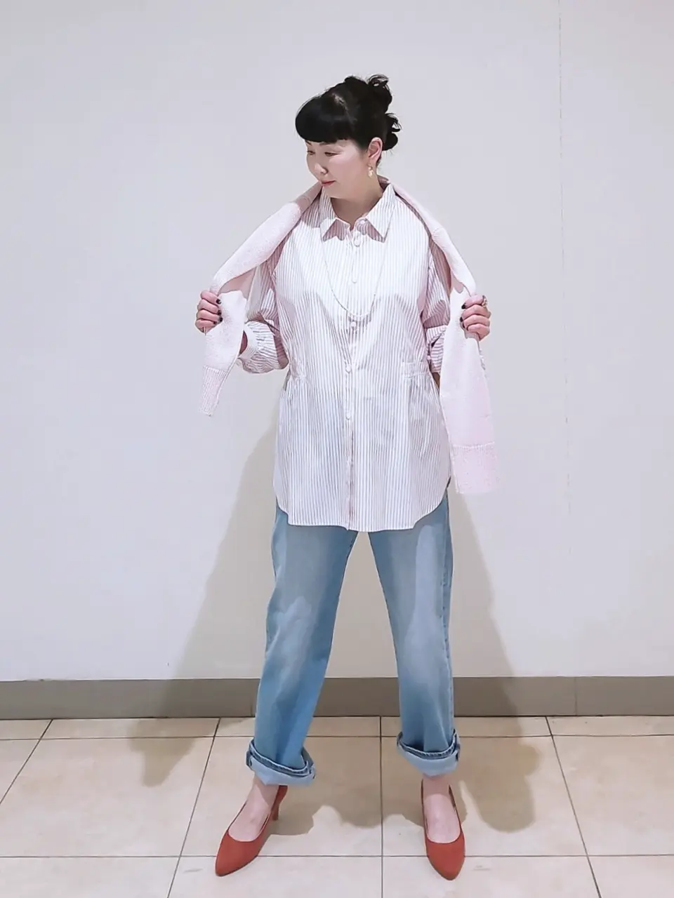 J.PRESS LADIES L スタッフ コーディネート画像