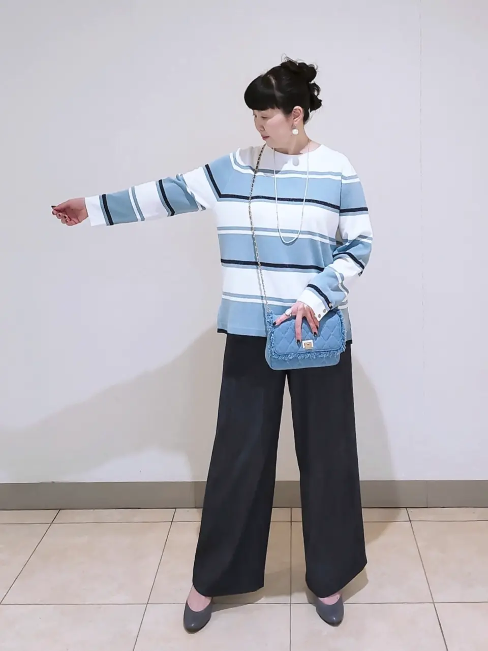 J.PRESS LADIES L スタッフ コーディネート画像