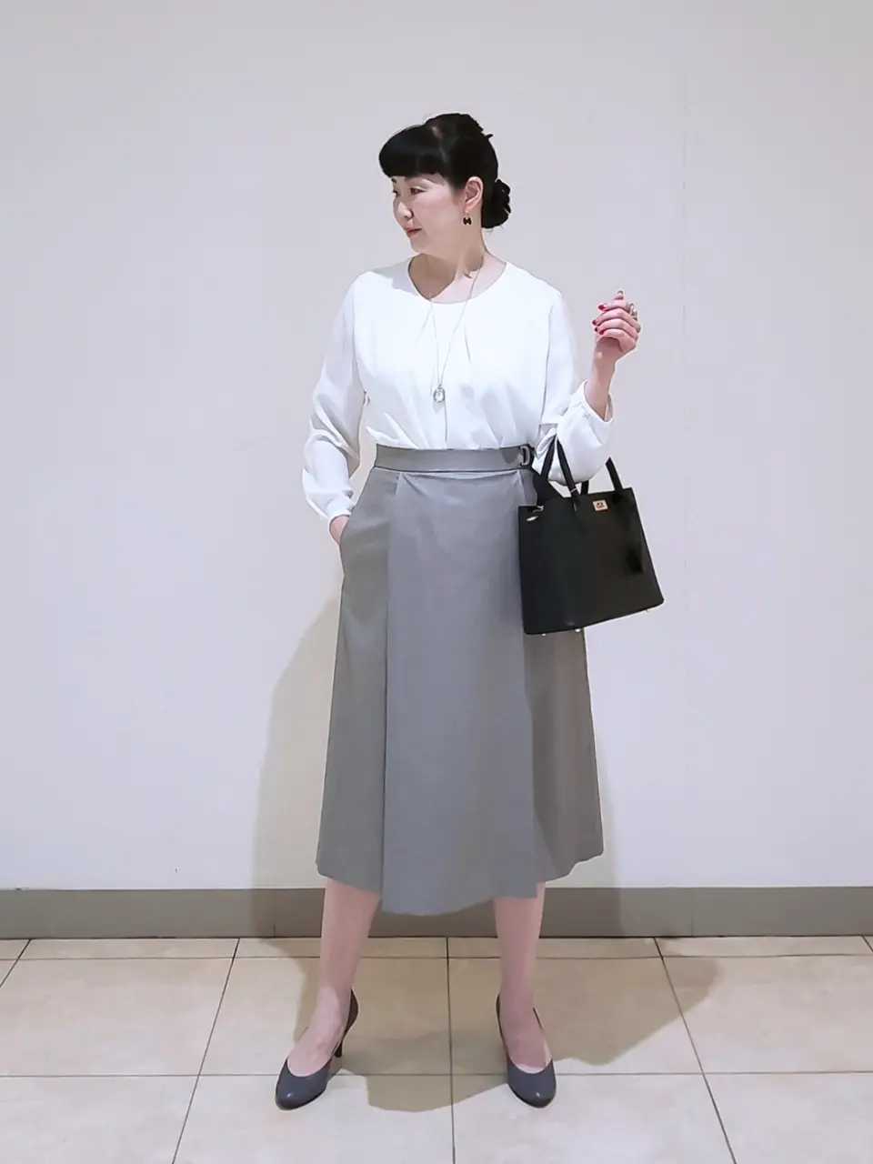 J.PRESS LADIES L スタッフ コーディネート画像