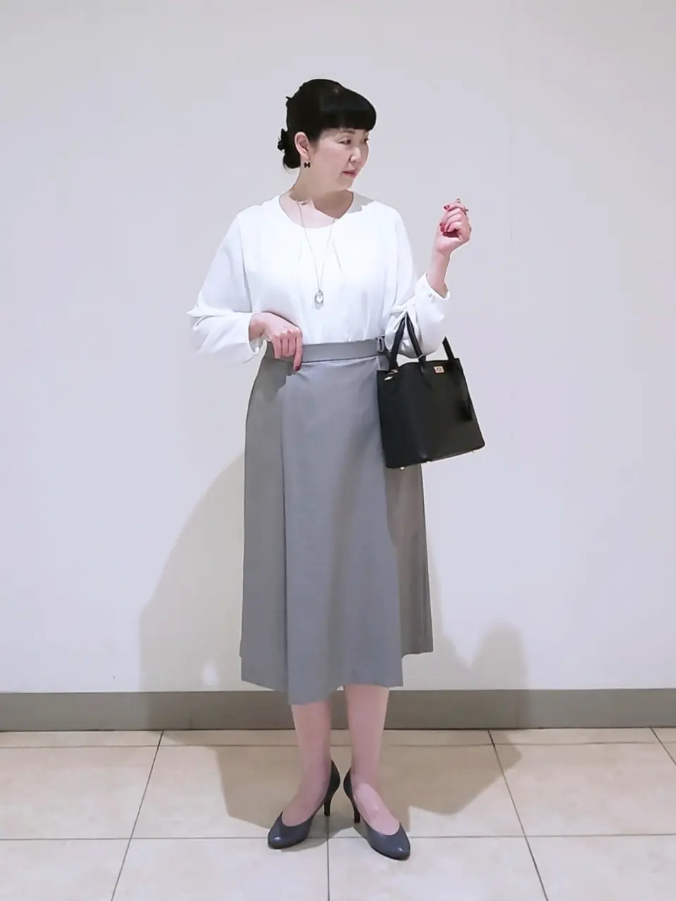 J.PRESS LADIES L スタッフ コーディネート画像