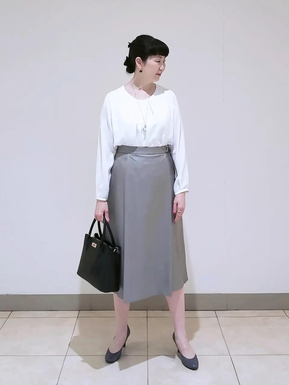 J.PRESS LADIES L スタッフ コーディネート画像