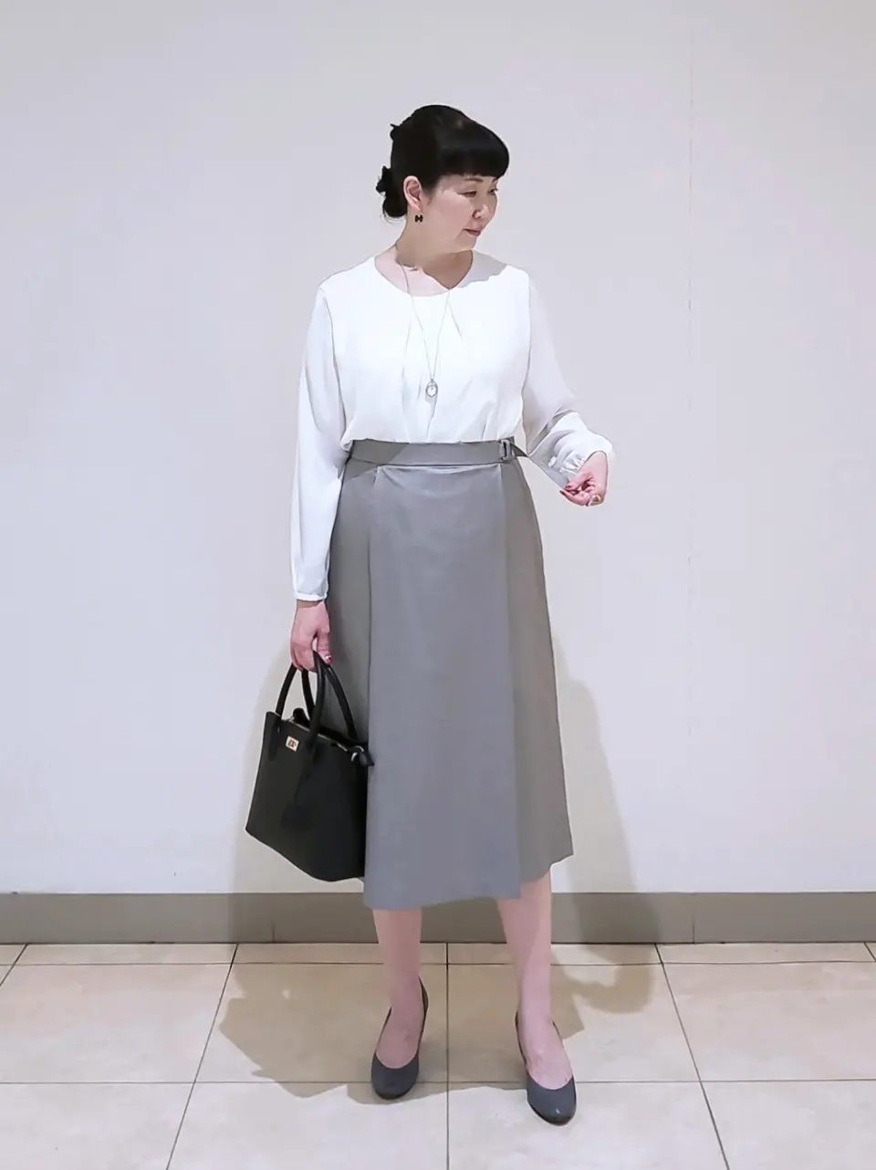 J.PRESS LADIES L スタッフ コーディネート画像