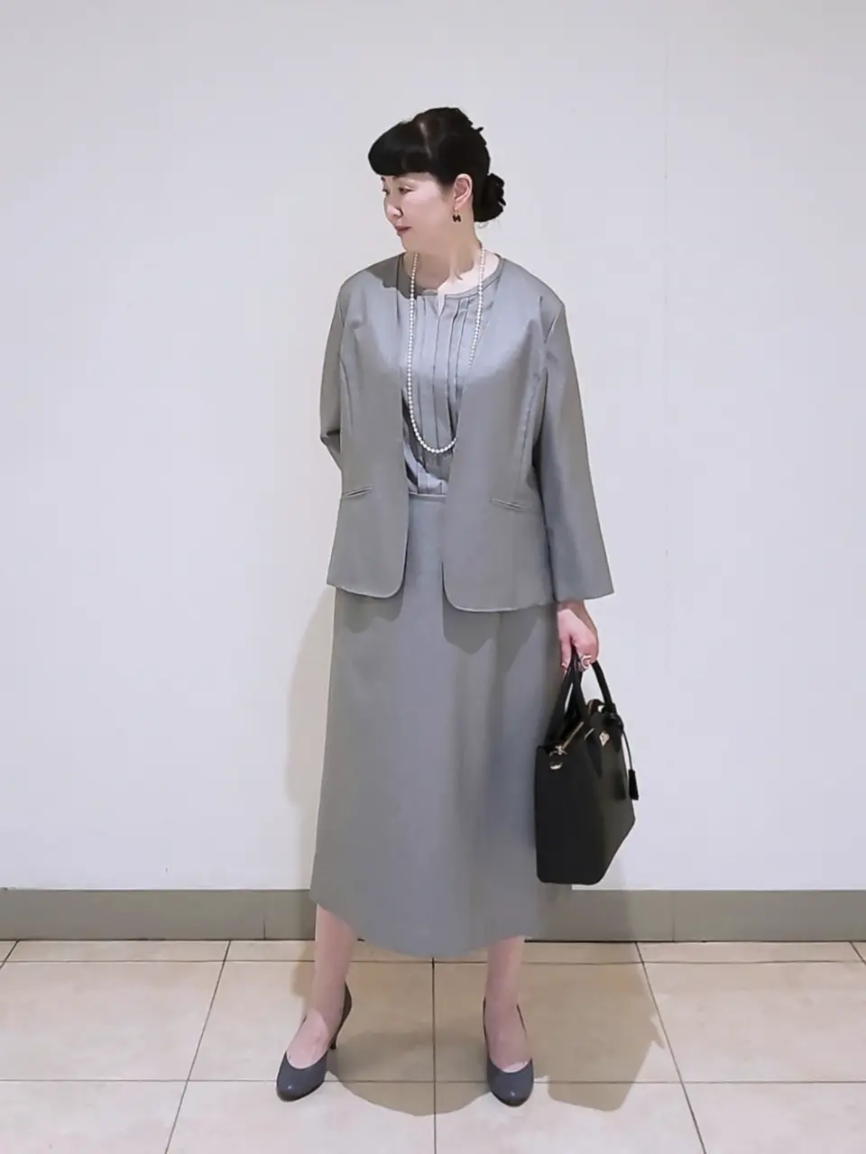 J.PRESS LADIES L スタッフ コーディネート画像