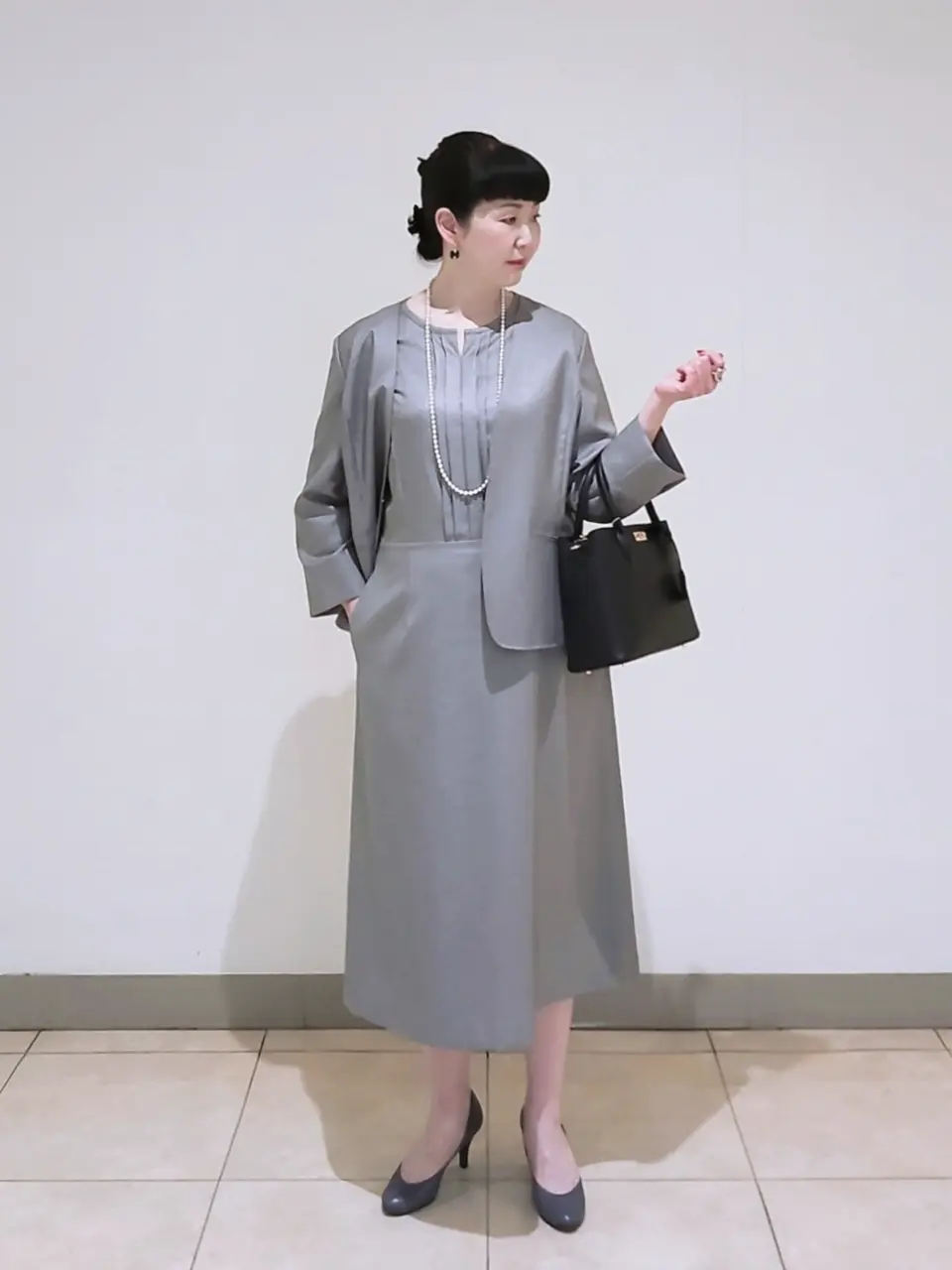 J.PRESS LADIES L スタッフ コーディネート画像