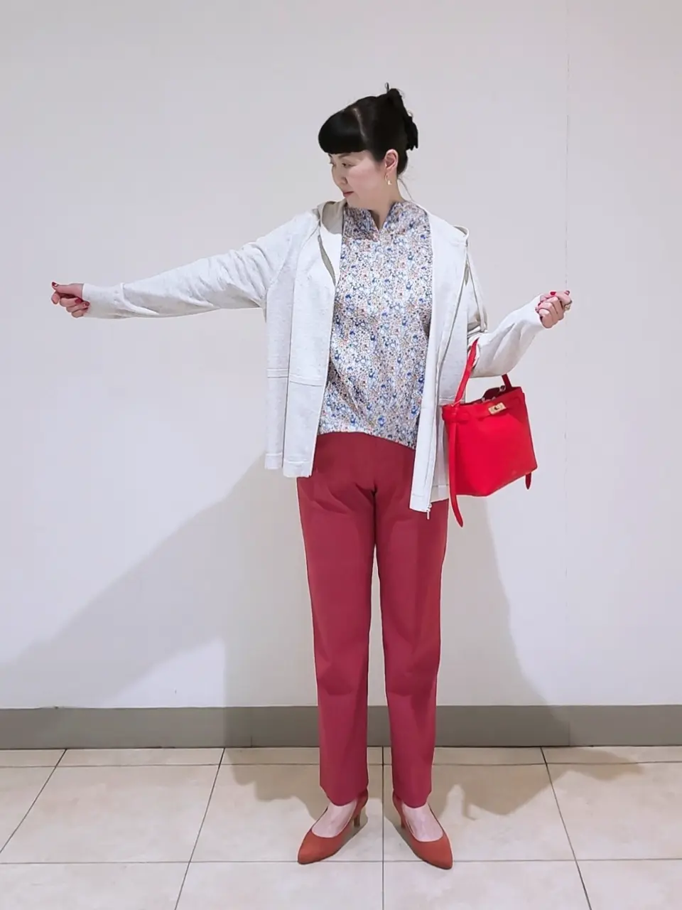 J.PRESS LADIES L スタッフ コーディネート画像