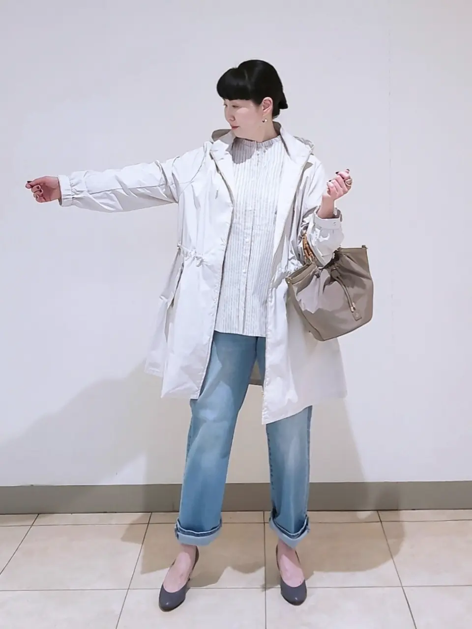 J.PRESS LADIES L スタッフ コーディネート画像