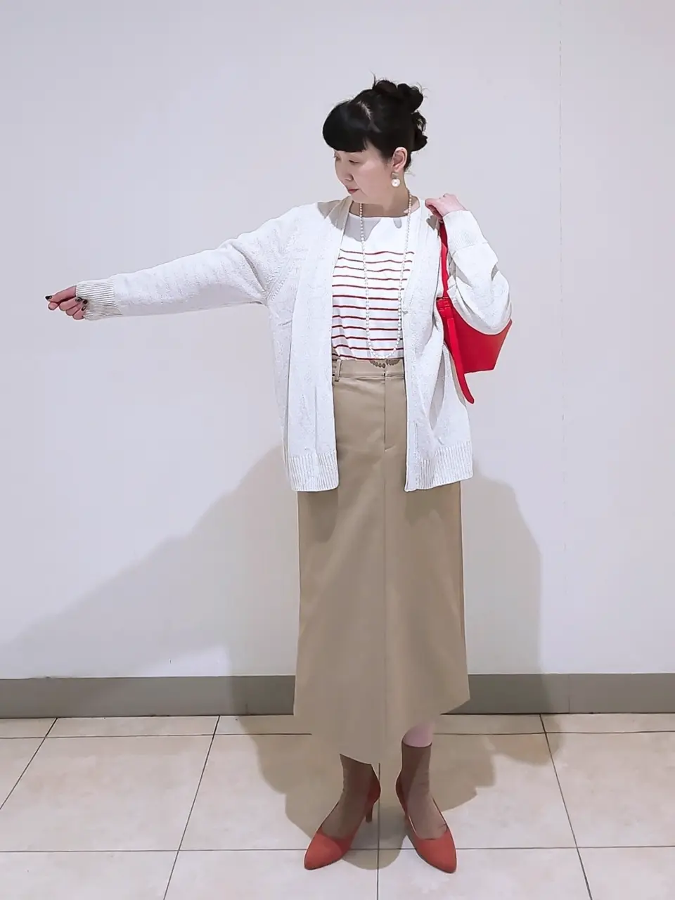 J.PRESS LADIES L スタッフ コーディネート画像