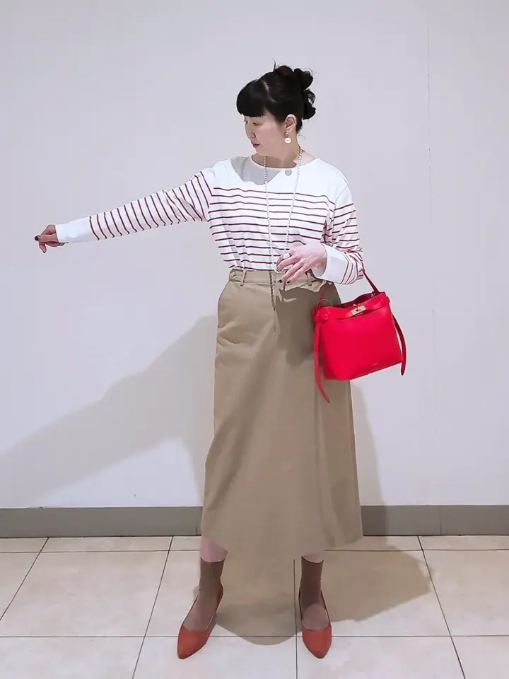 J.PRESS LADIES L スタッフ コーディネート画像