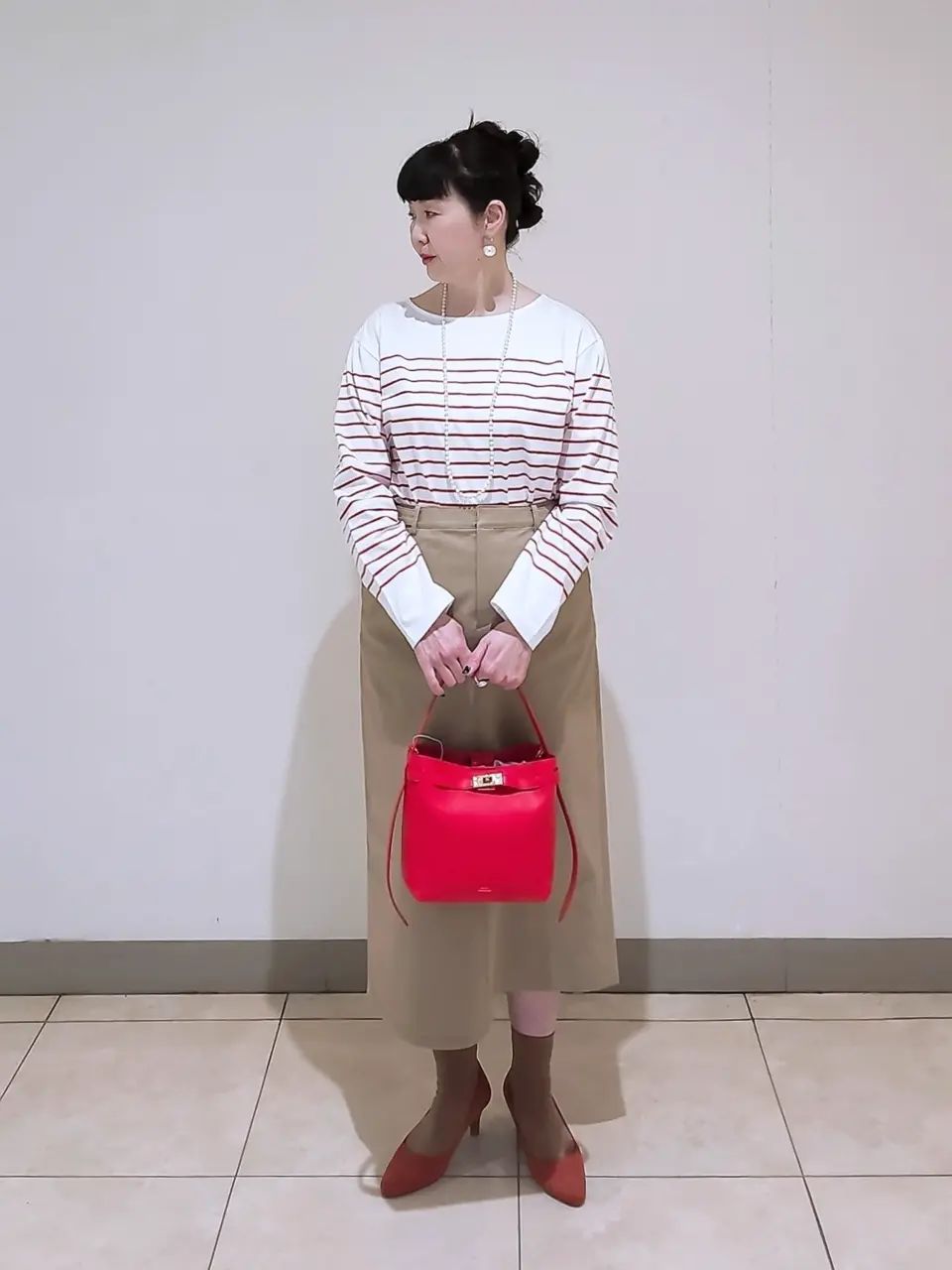 J.PRESS LADIES L スタッフ コーディネート画像