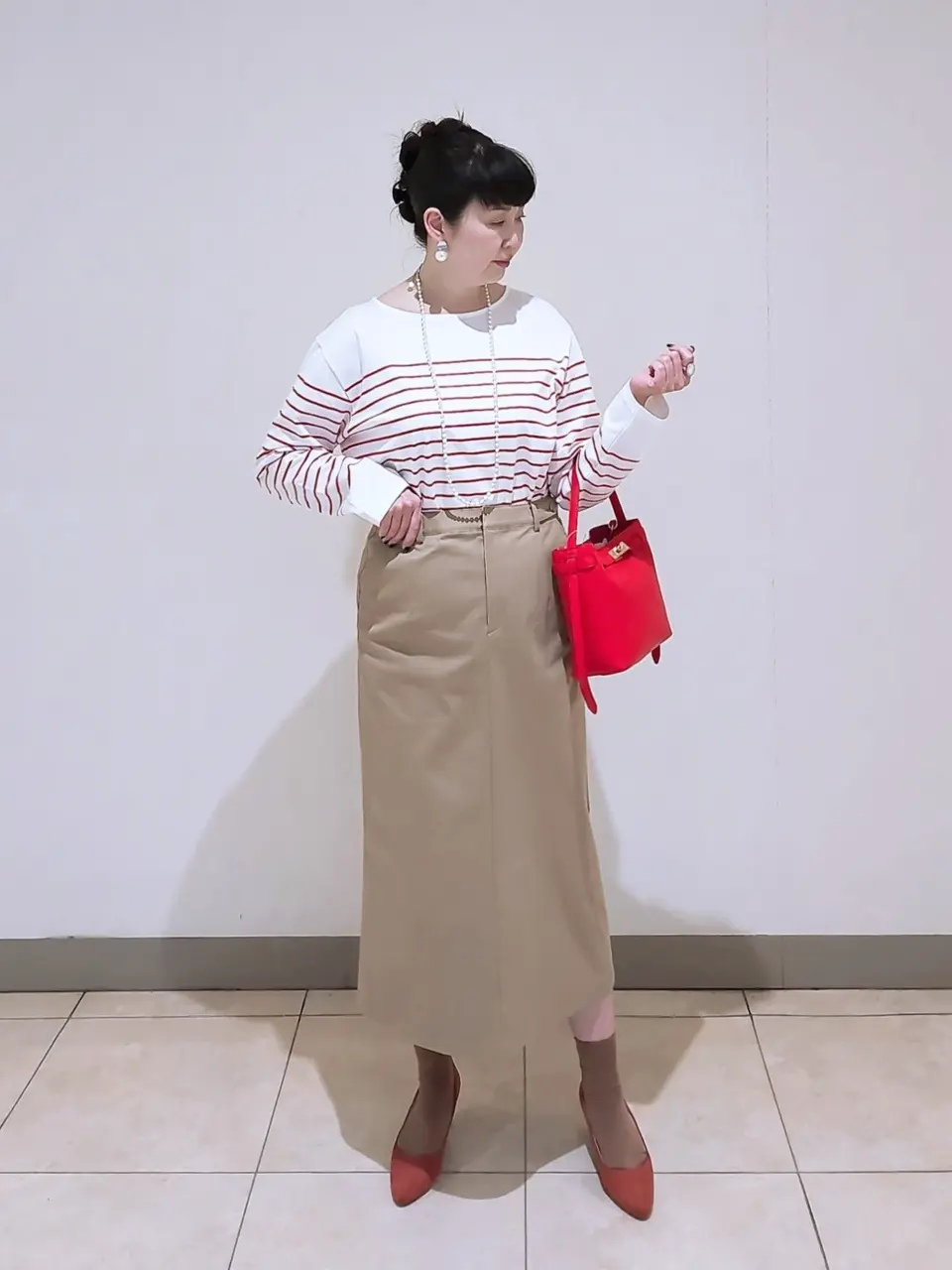 J.PRESS LADIES L スタッフ コーディネート画像