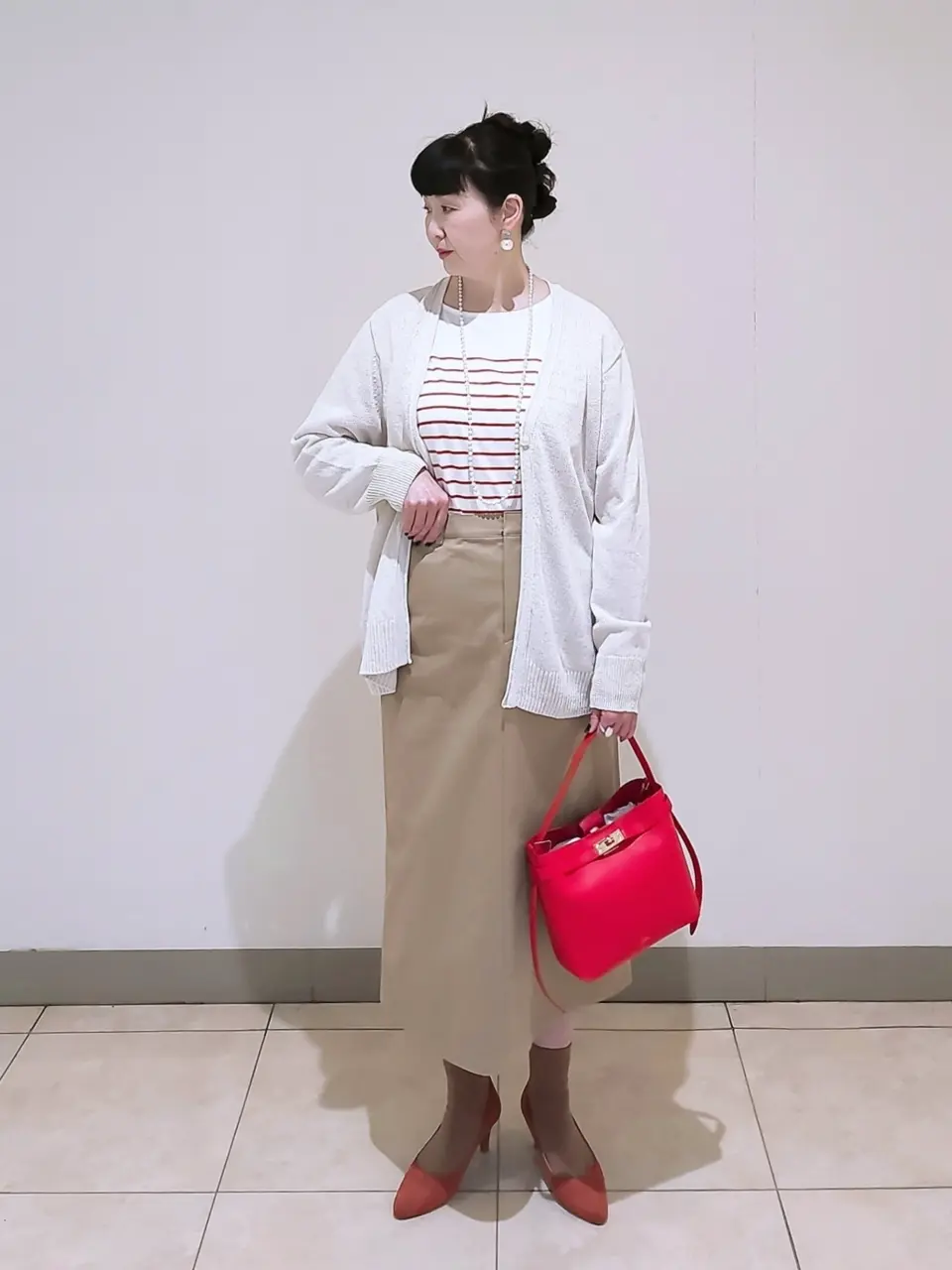 J.PRESS LADIES L スタッフ コーディネート画像