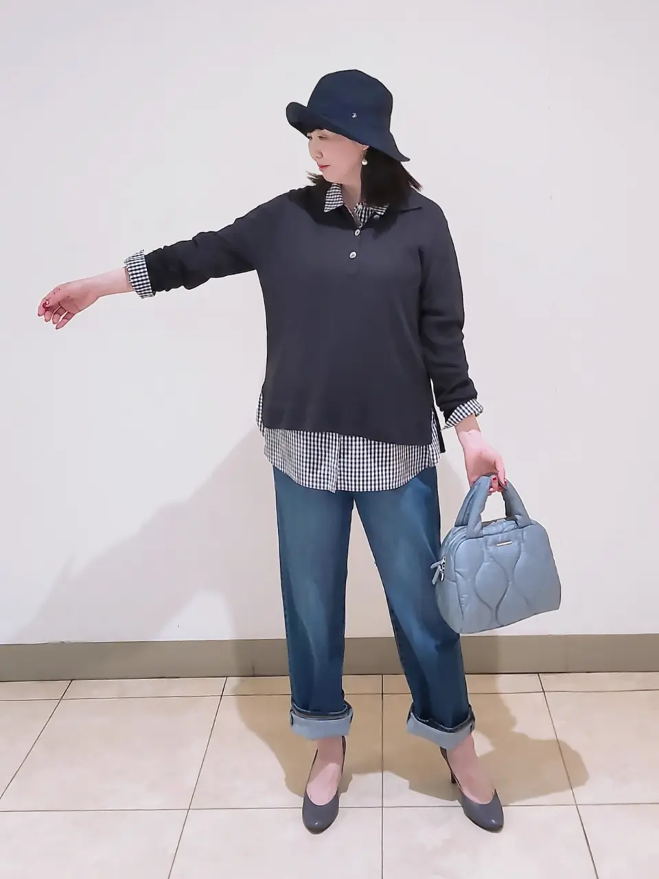 J.PRESS LADIES L スタッフ コーディネート画像