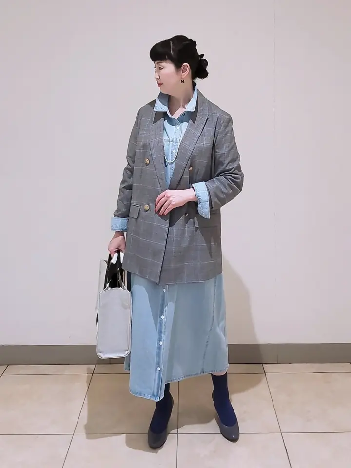 J.PRESS LADIES L スタッフ コーディネート画像