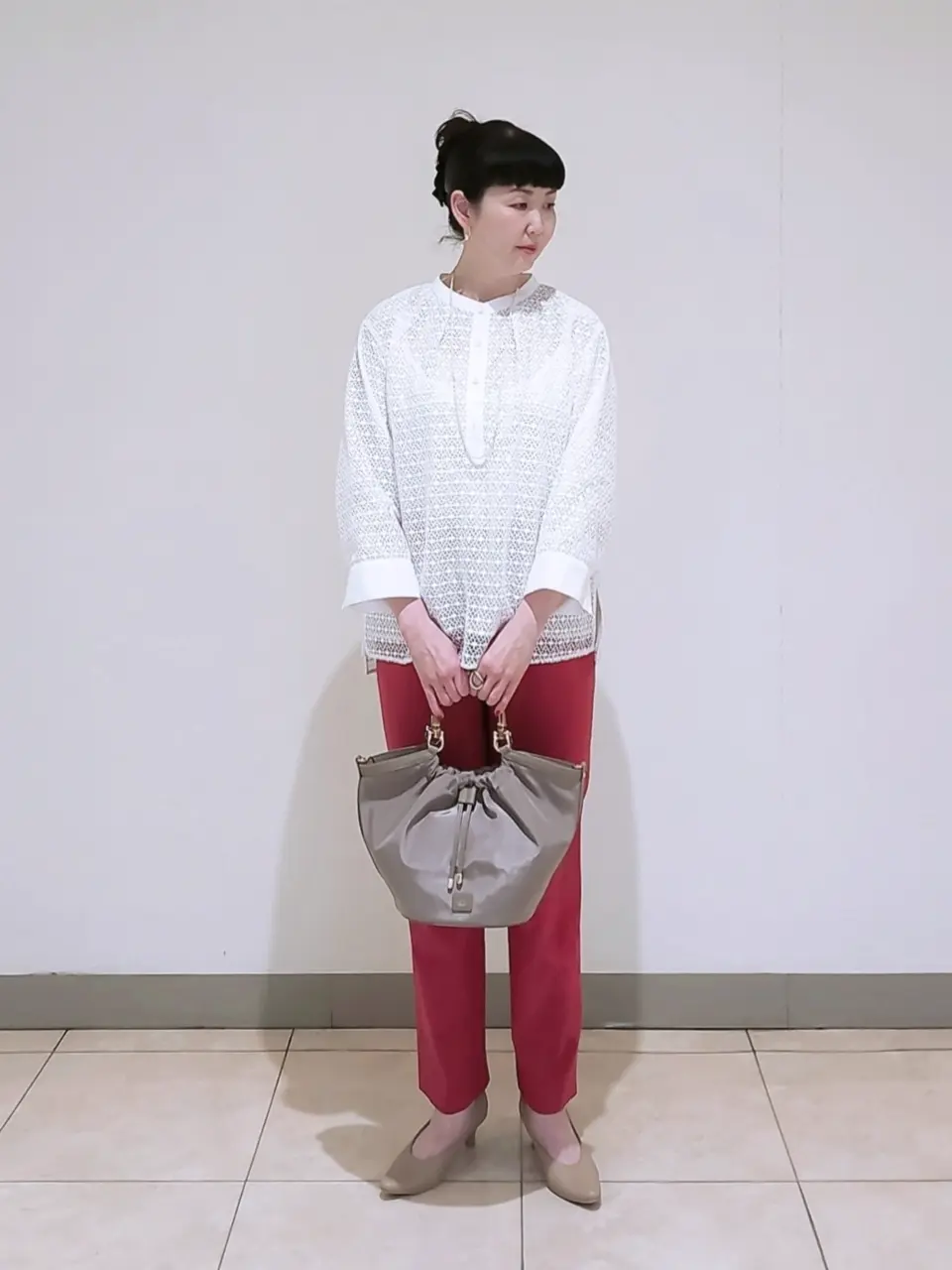 J.PRESS LADIES L スタッフ コーディネート画像