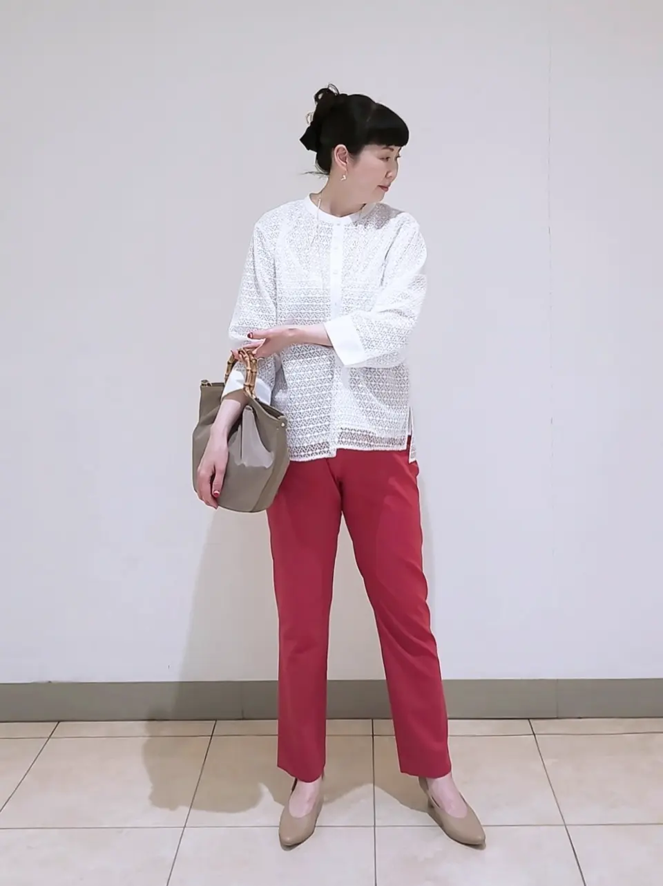 J.PRESS LADIES L スタッフ コーディネート画像