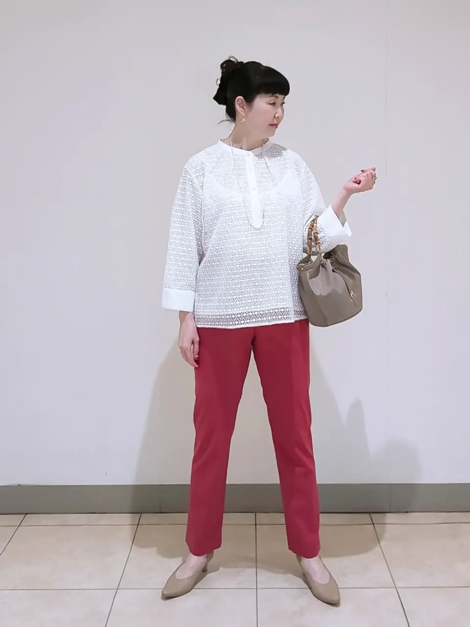 J.PRESS LADIES L スタッフ コーディネート画像