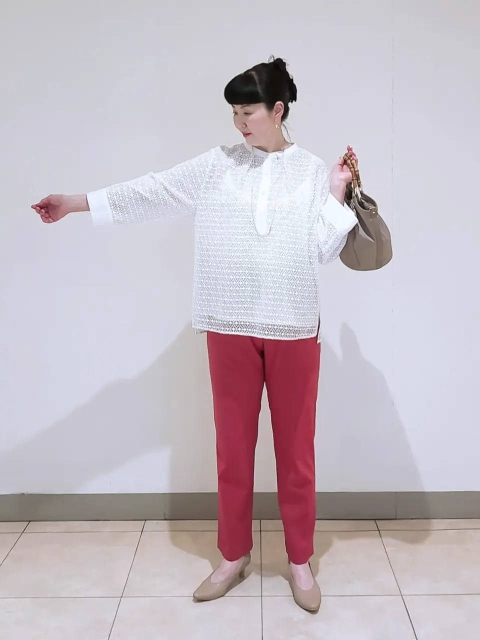 J.PRESS LADIES L スタッフ コーディネート画像