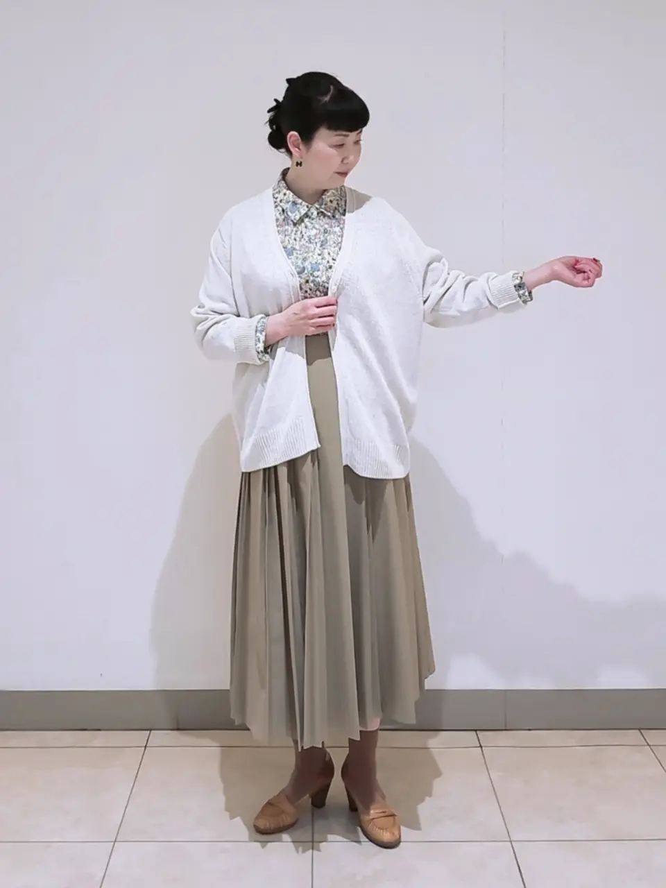 J.PRESS LADIES L スタッフ コーディネート画像