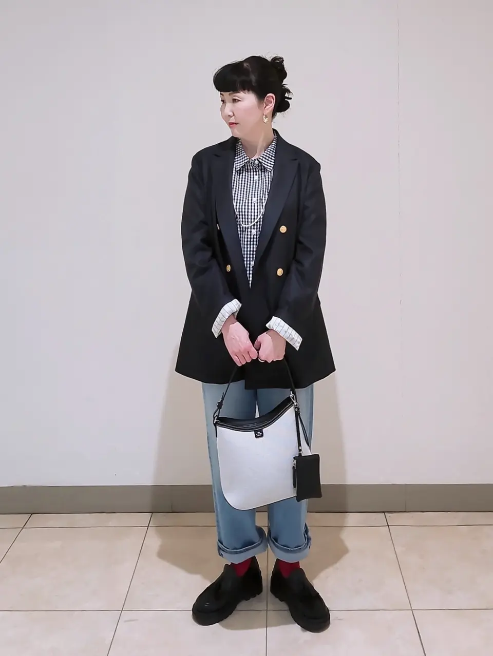 J.PRESS LADIES L スタッフ コーディネート画像