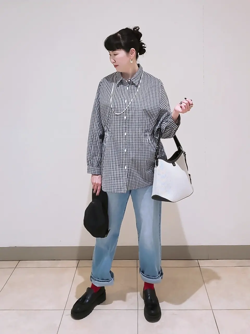 J.PRESS LADIES L スタッフ コーディネート画像