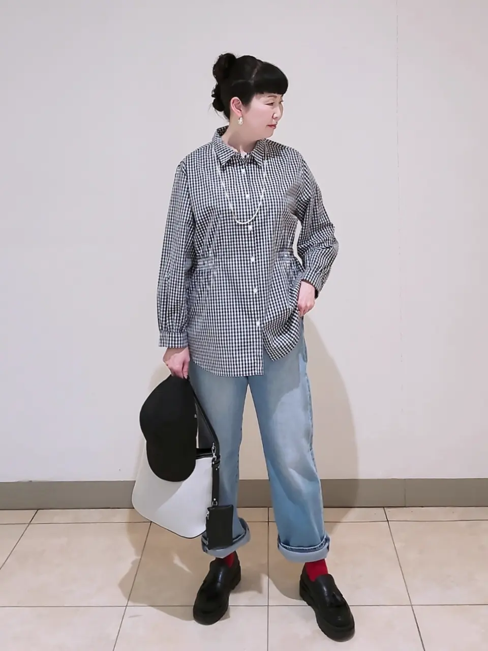 J.PRESS LADIES L スタッフ コーディネート画像