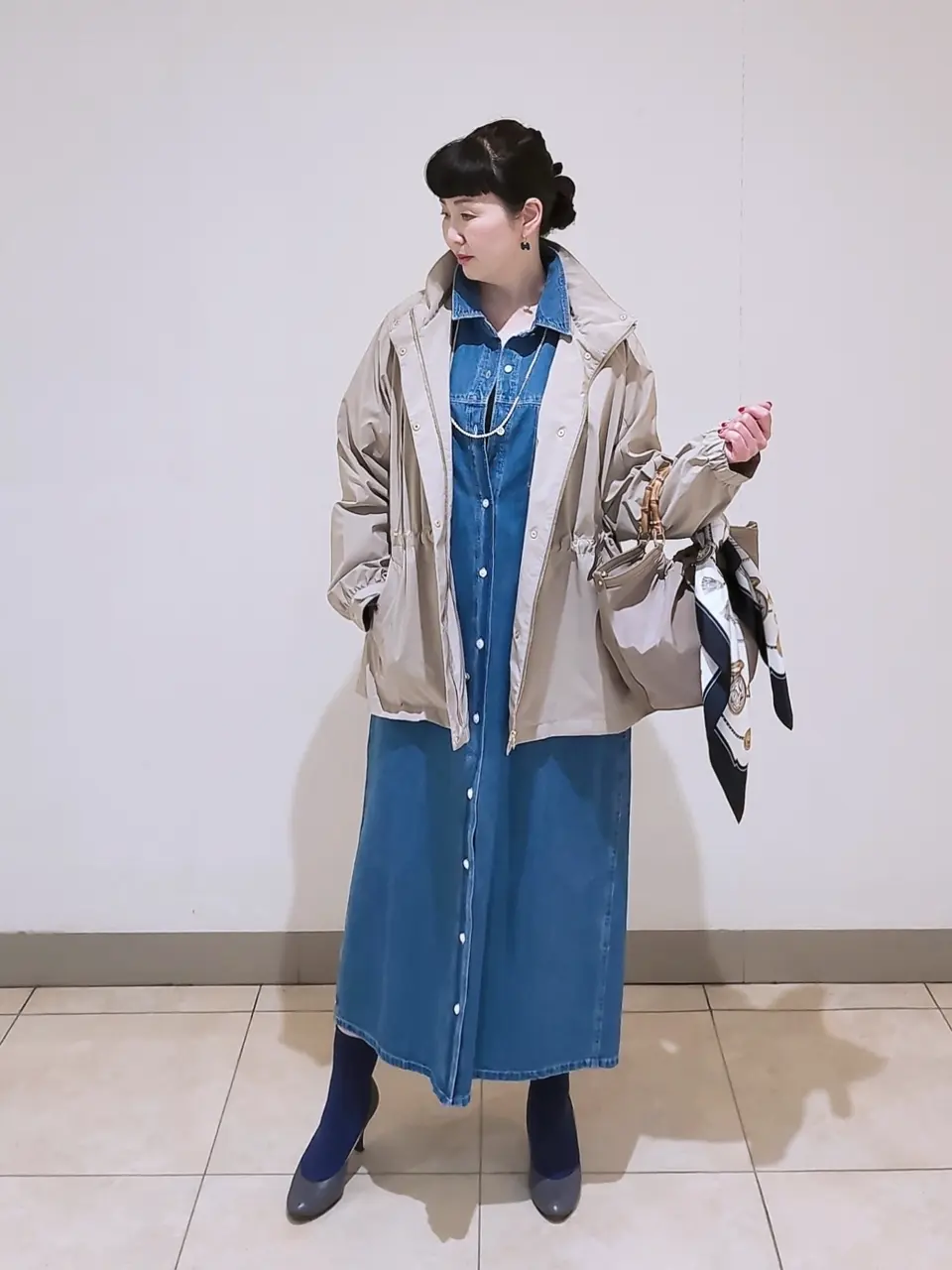 J.PRESS LADIES L スタッフ コーディネート画像