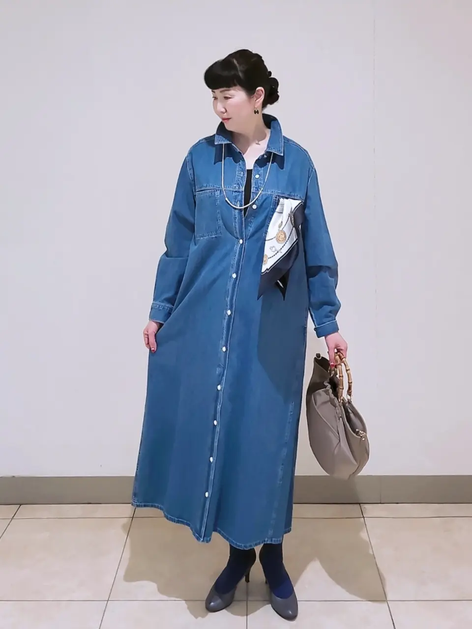 J.PRESS LADIES L スタッフ コーディネート画像