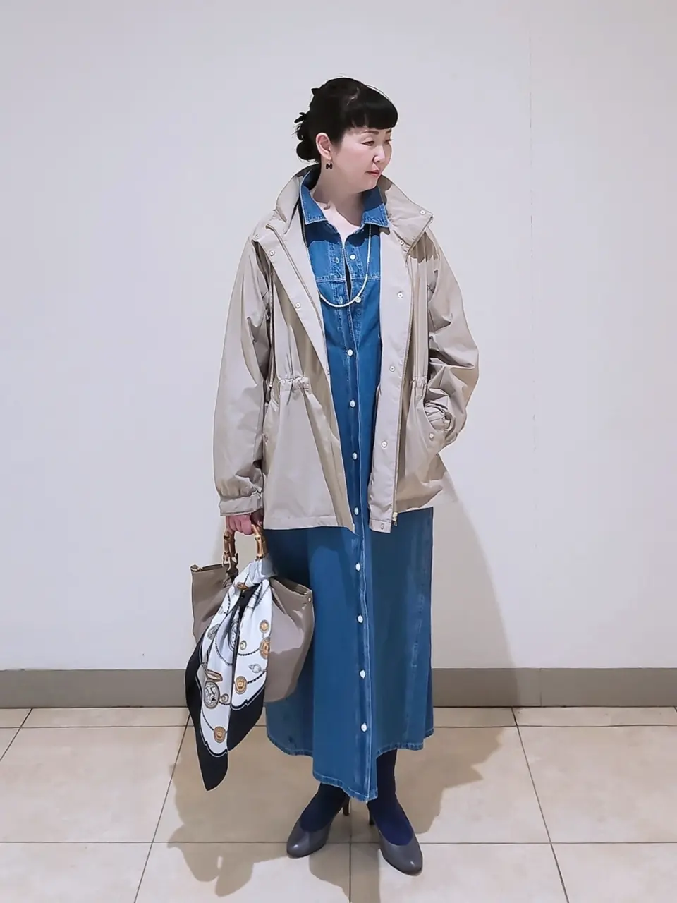 J.PRESS LADIES L スタッフ コーディネート画像