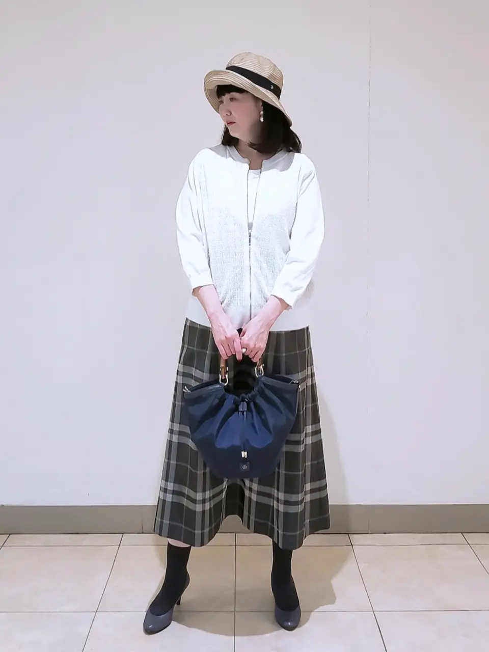 J.PRESS LADIES L スタッフ コーディネート画像