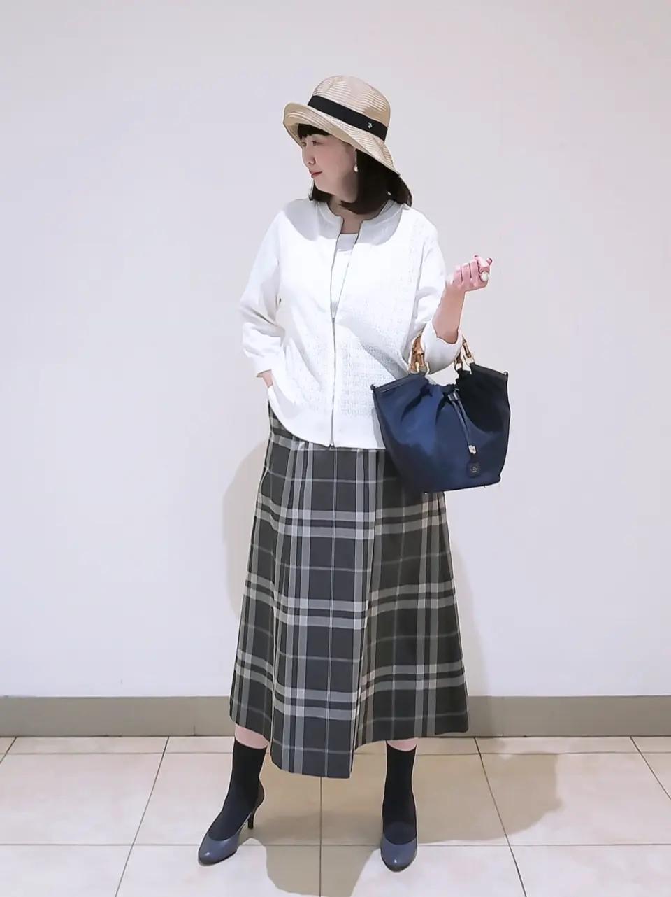 J.PRESS LADIES L スタッフ コーディネート画像