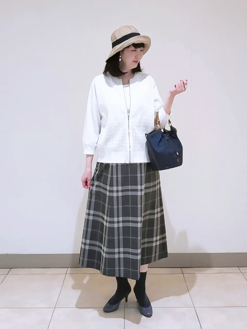 J.PRESS LADIES L スタッフ コーディネート画像