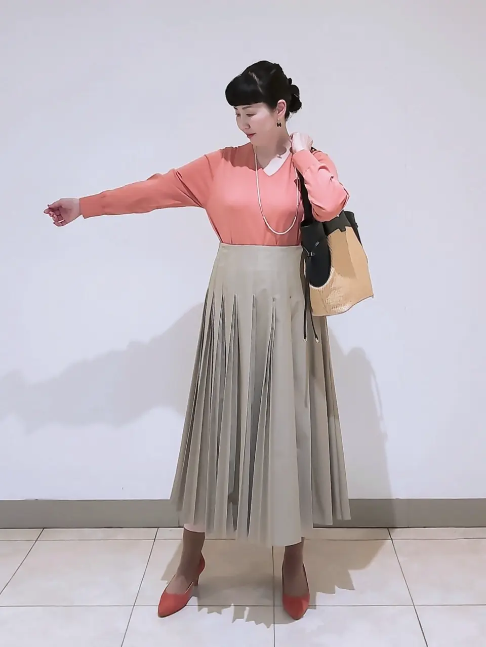 J.PRESS LADIES L スタッフ コーディネート画像