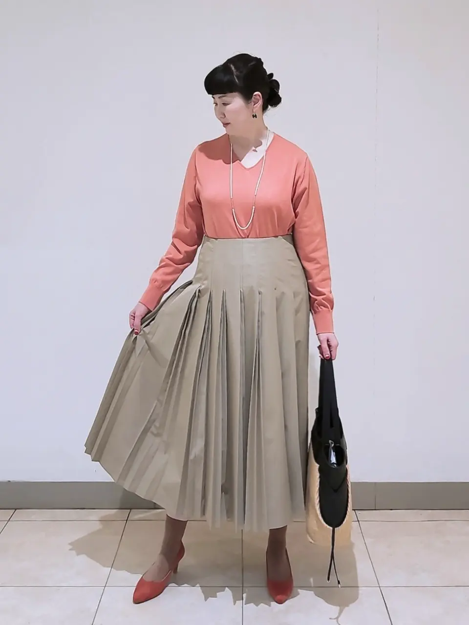 J.PRESS LADIES L スタッフ コーディネート画像