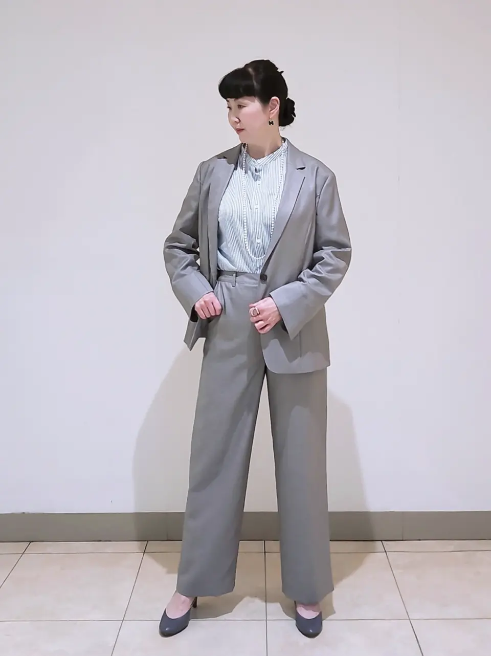 J.PRESS LADIES L スタッフ コーディネート画像