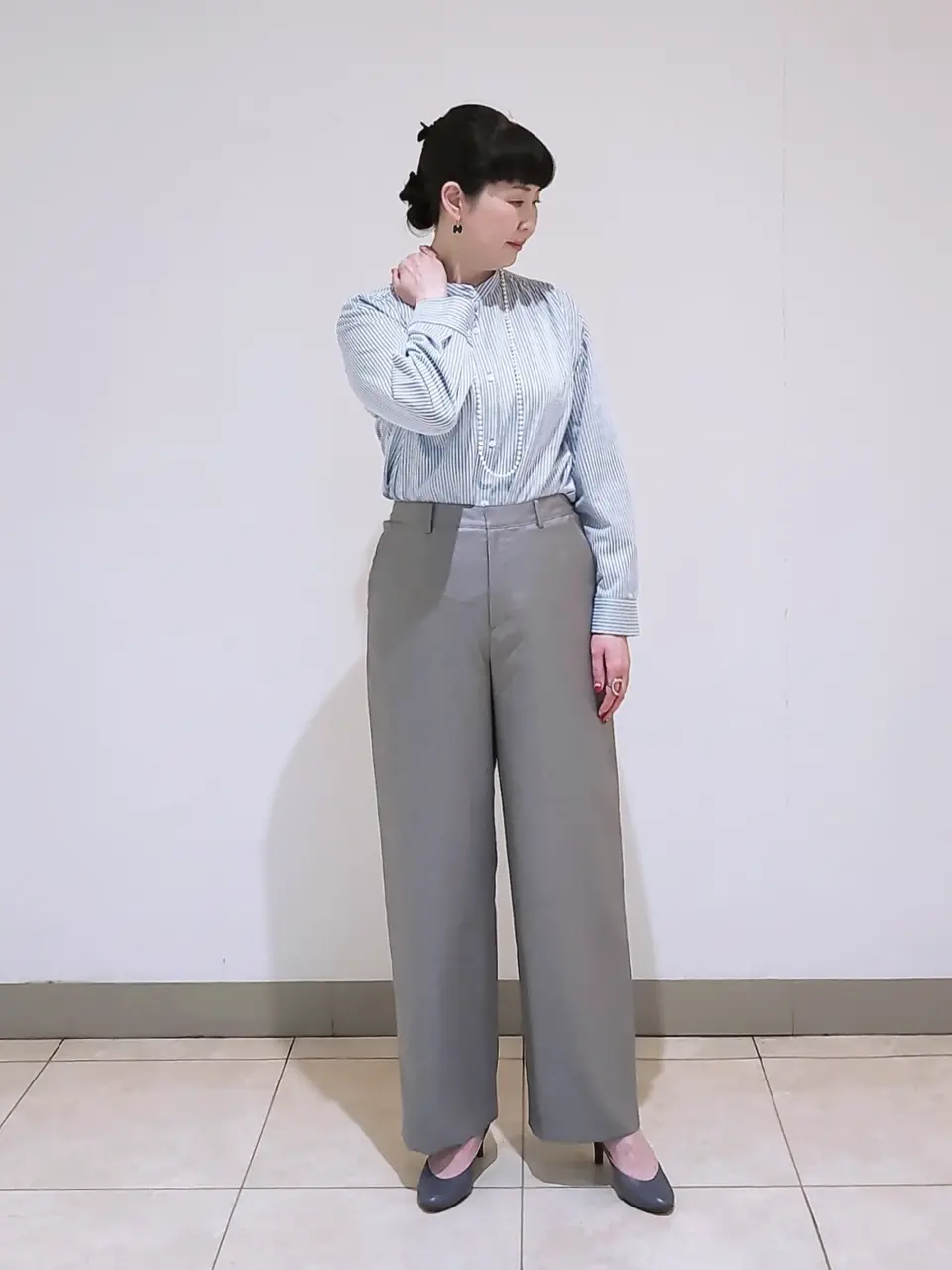 J.PRESS LADIES L スタッフ コーディネート画像