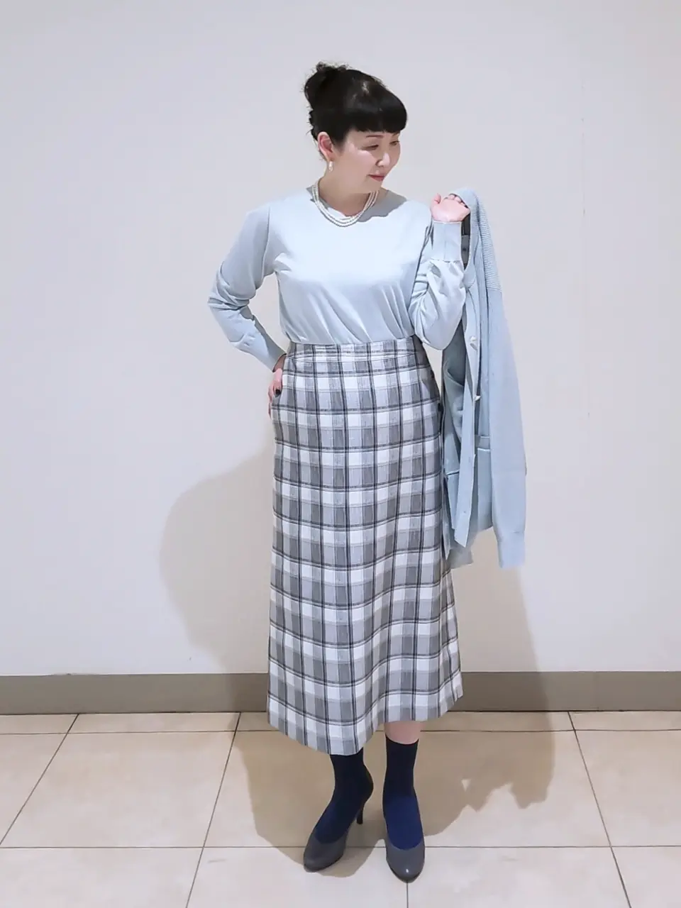 J.PRESS LADIES L スタッフ コーディネート画像