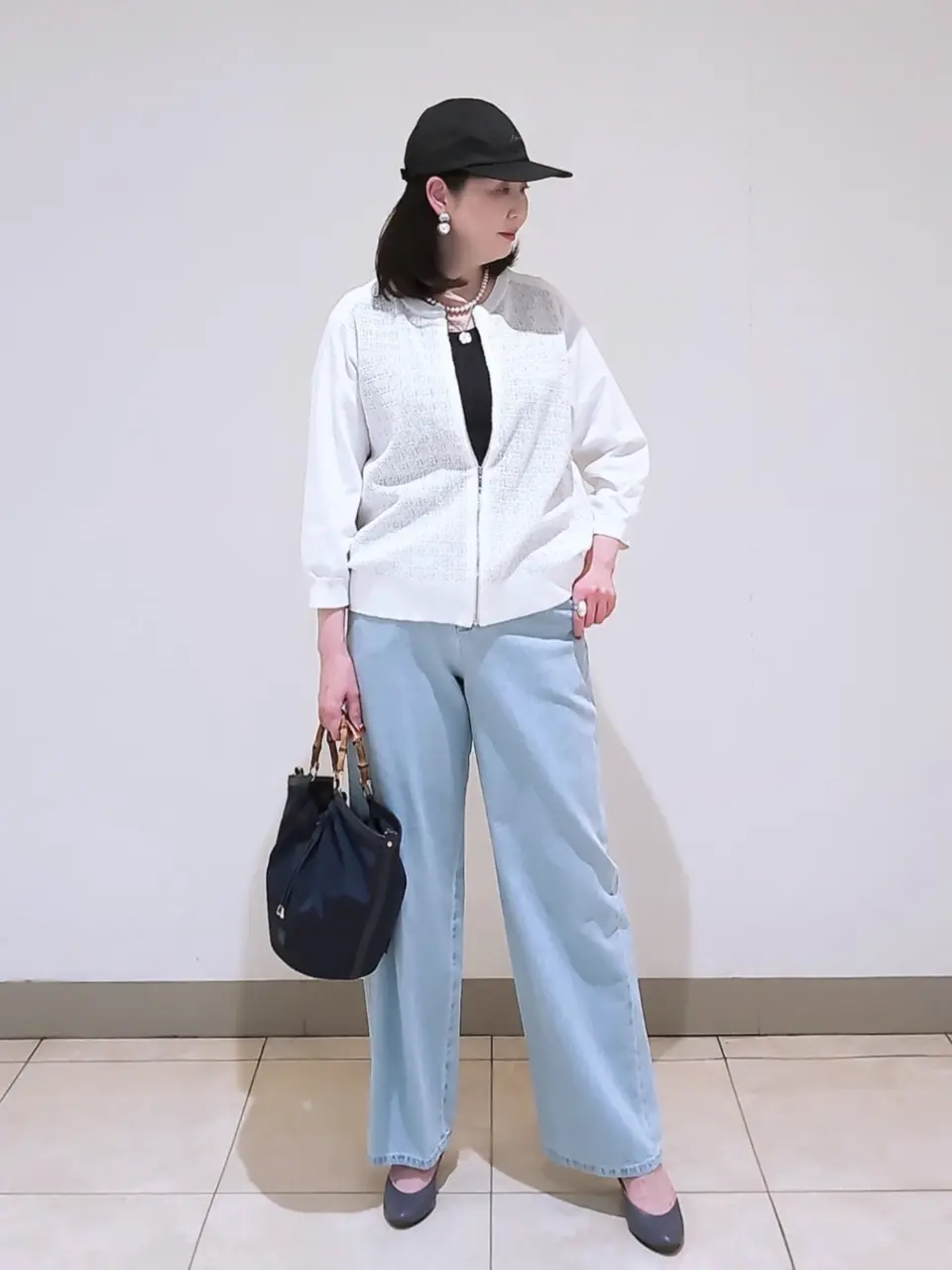 J.PRESS LADIES L スタッフ コーディネート画像