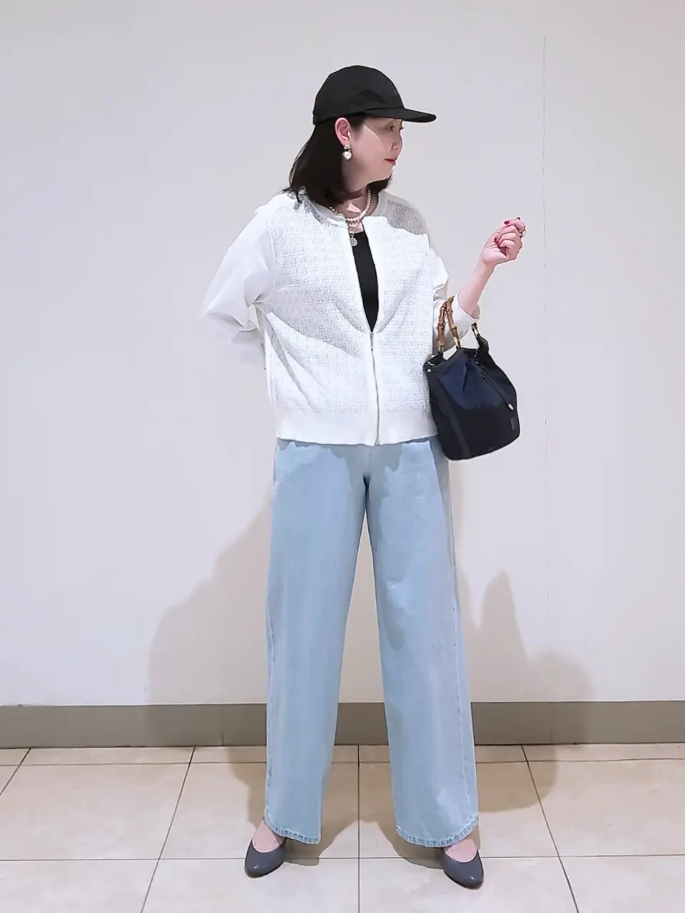 J.PRESS LADIES L スタッフ コーディネート画像