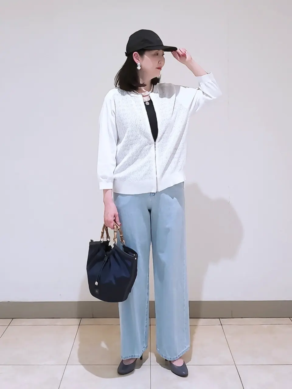 J.PRESS LADIES L スタッフ コーディネート画像