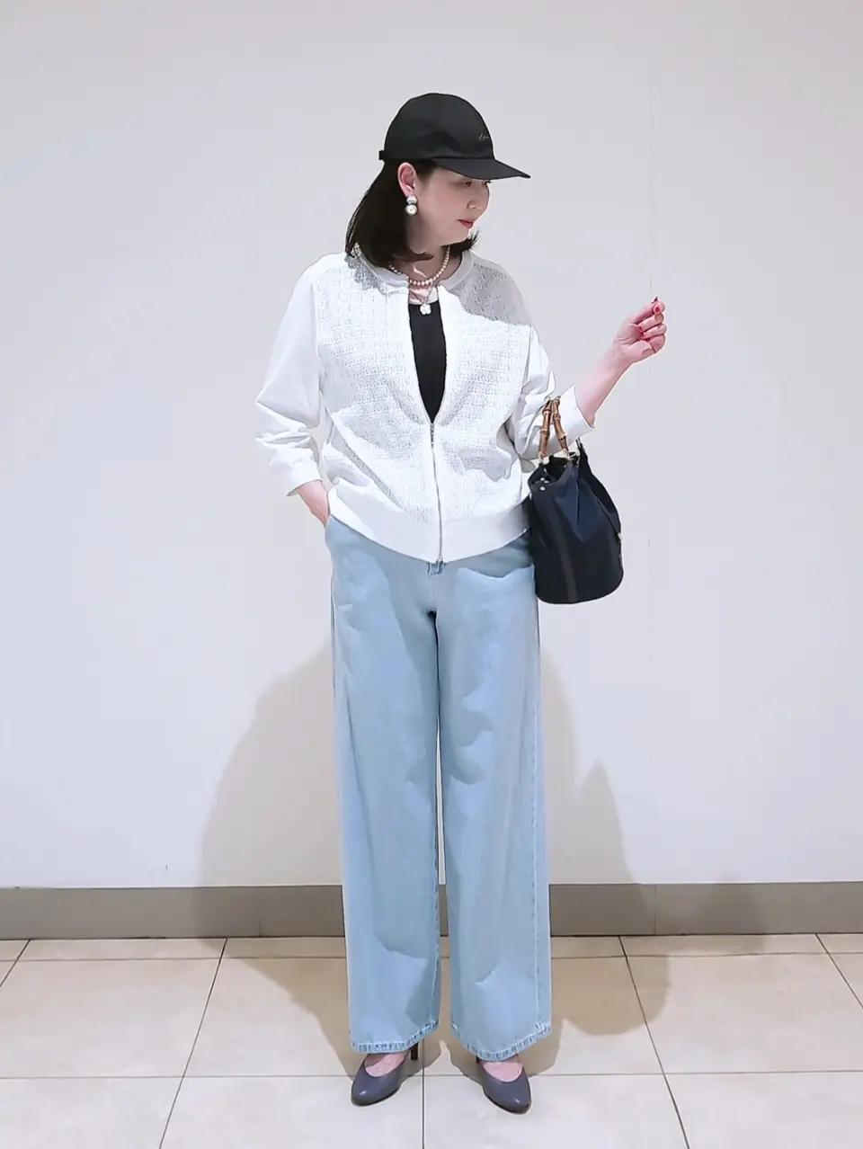 J.PRESS LADIES L スタッフ コーディネート画像