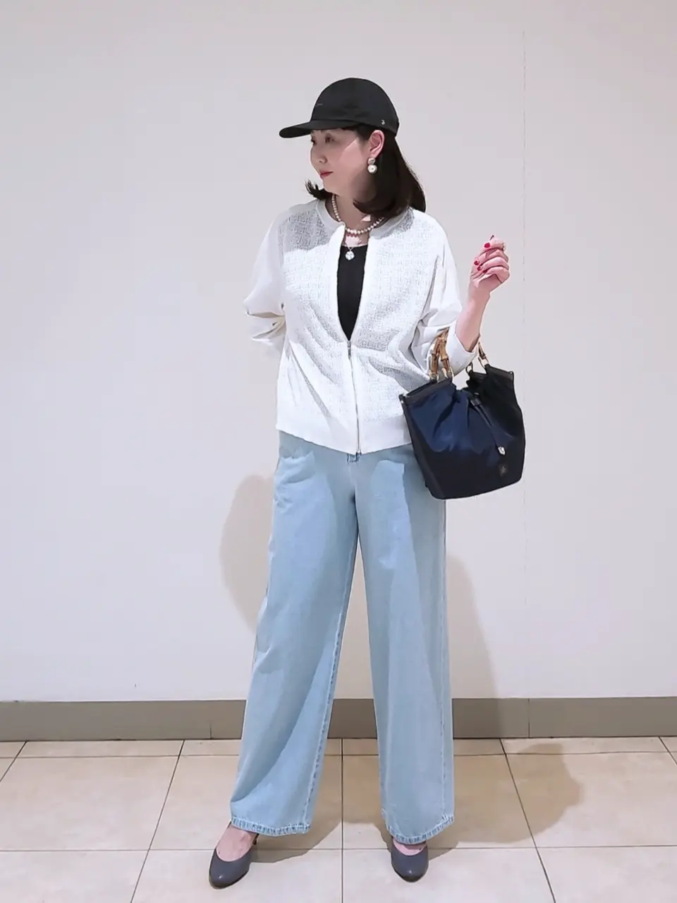 J.PRESS LADIES L スタッフ コーディネート画像