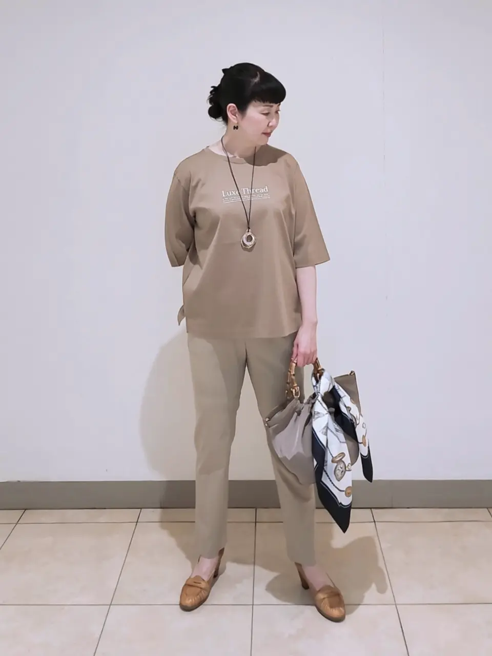 J.PRESS LADIES L スタッフ コーディネート画像