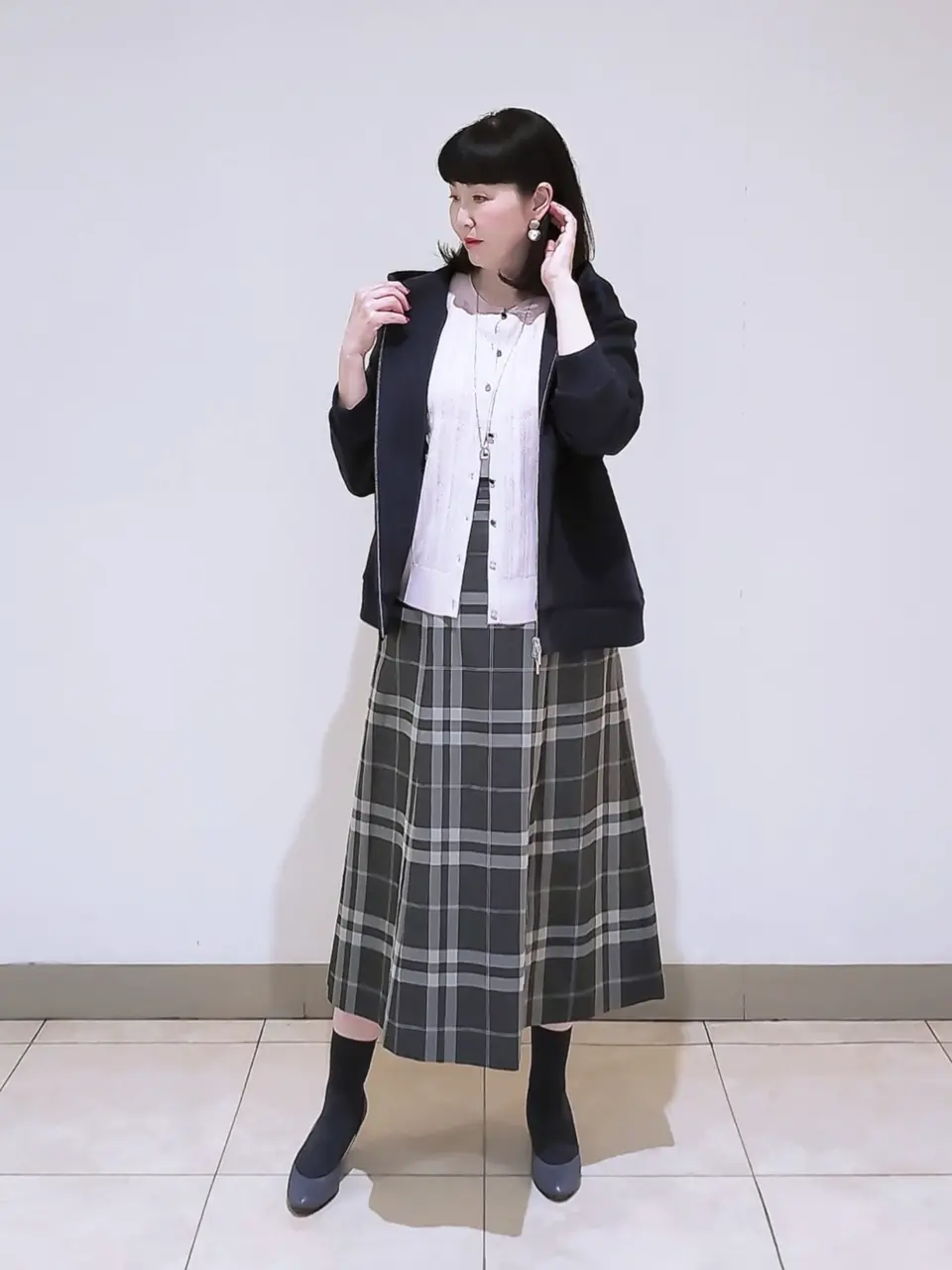 J.PRESS LADIES L スタッフ コーディネート画像